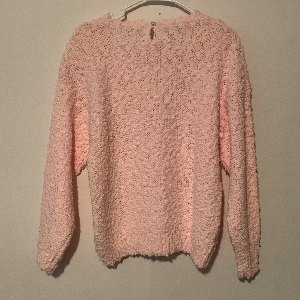 Exclusive Imports Embellished Soft Pink Vintage Sweater - Picture 3 of 8
